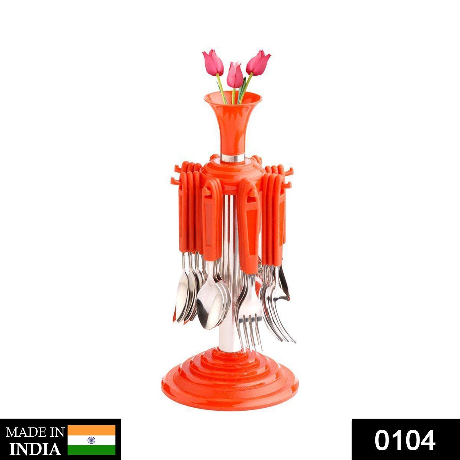 0104_bca9c357-79d4-4675-88c8-bbc2991d721f 104 New Stylish 24 Pcs Plastic, Stainless Steel Cutlery Set (Pack of 24) DeoDap