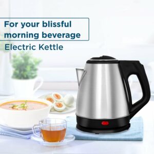 ‹¯¨2151A Electric Kettle | Super fast Boiling | 2Litres | Water Tea Coffee Instant Noodles Soup DeoDap