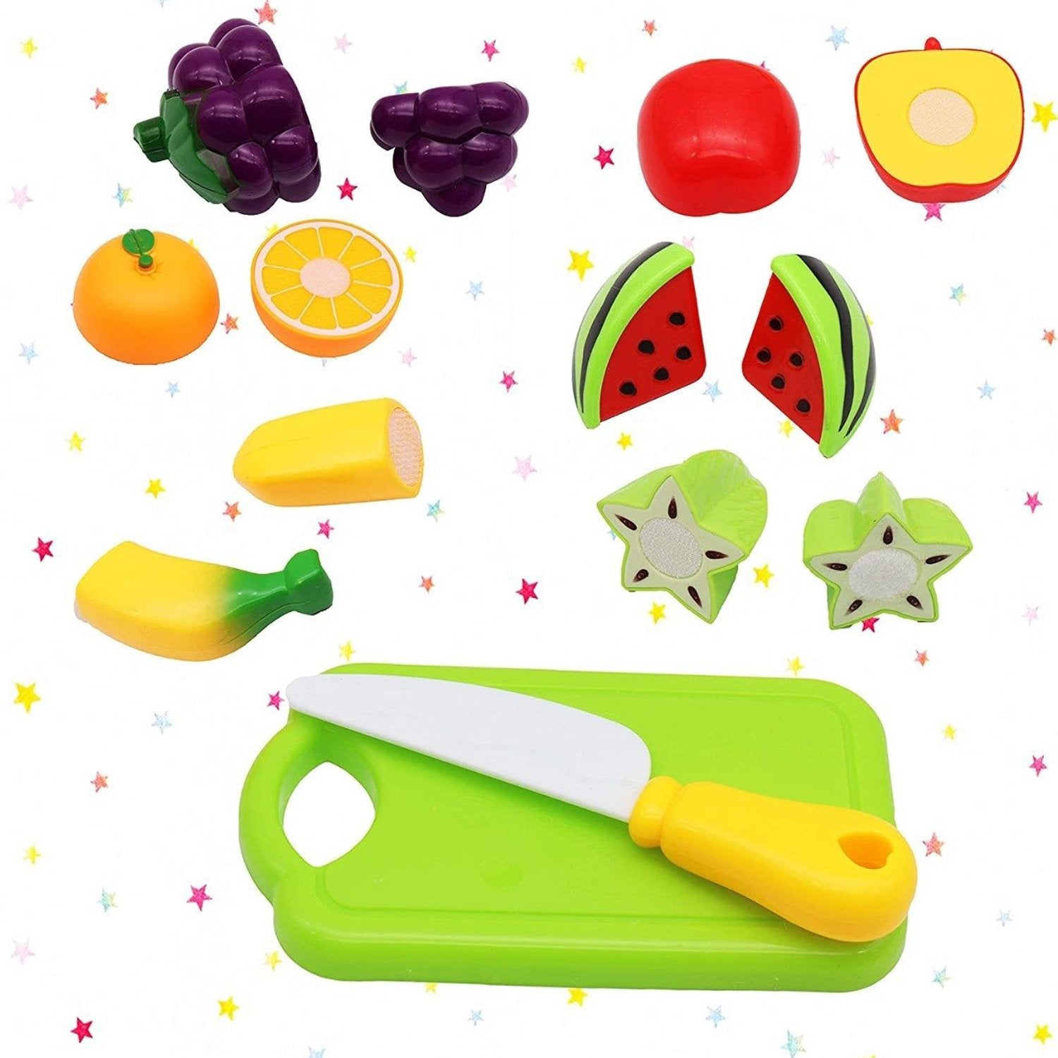 04_42f53a7a-7339-4eb7-9267-59ee8266705f 8037 Plastic Fruits N Veggies Exclusive Collection of Realistic Sliceable Fruits DeoDap