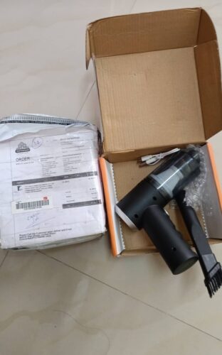 Vacuum Cleaner Dust Collection 2 in 1 Car Vacuum Cleaner 120W High-Power Handheld Wireless Vacuum Cleaner Home Car Dual-use Portable USB Rechargeable photo review
